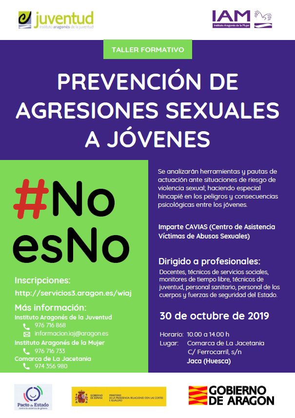 Taller Formativo Prevención de agresiones sexuales a jóvenes