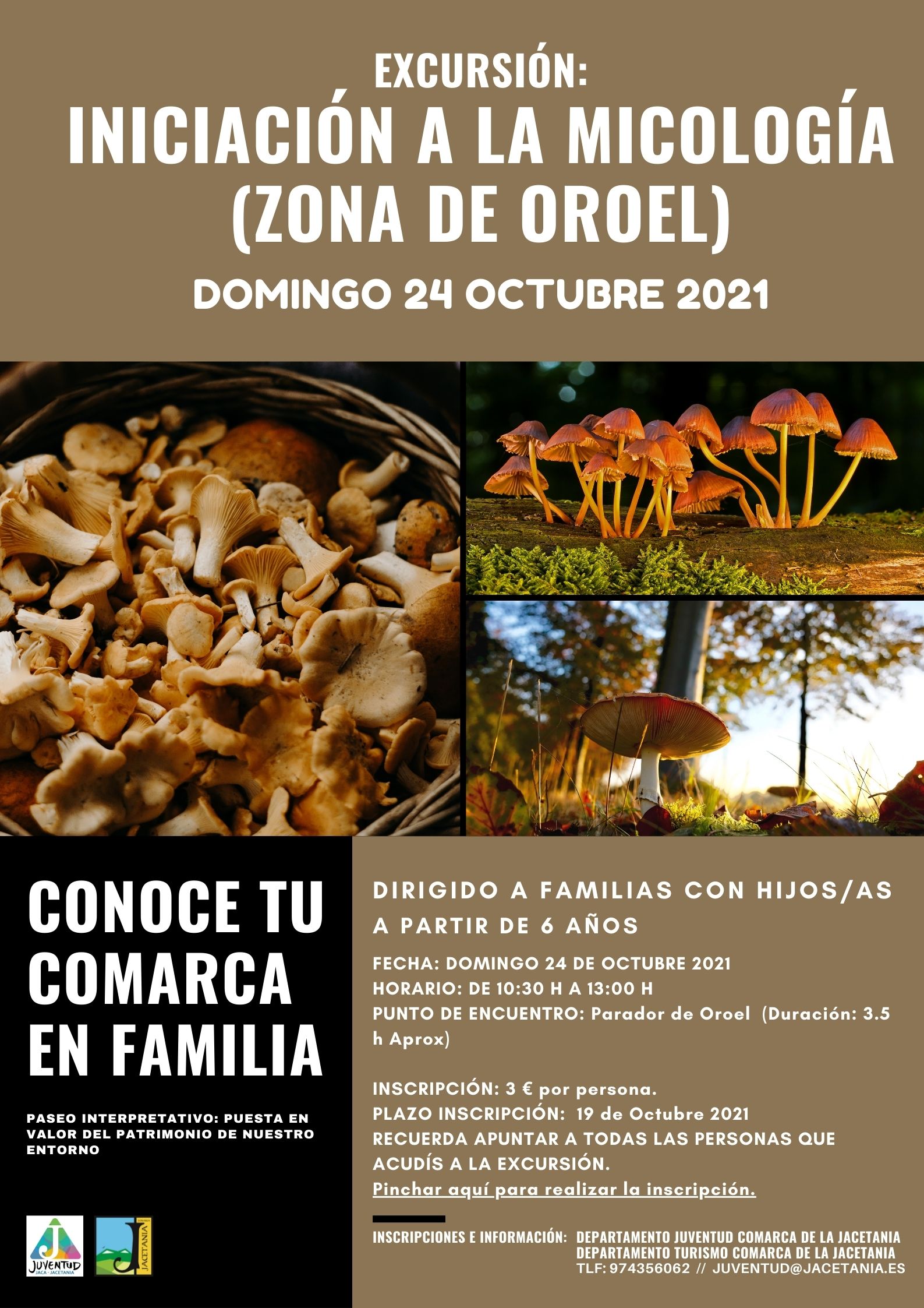 PLAZAS COMPLETAS. Conoce tu Comarca en Familia. Excursión