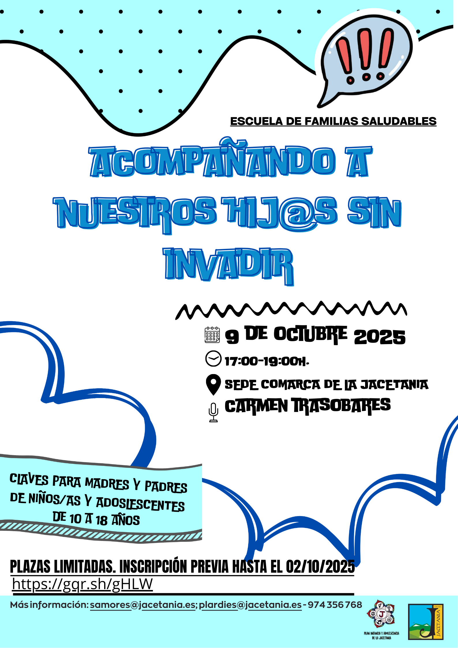 ESCUELAS DE FAMILIA: Acompañando a nuestr@s hij@ sin invadir