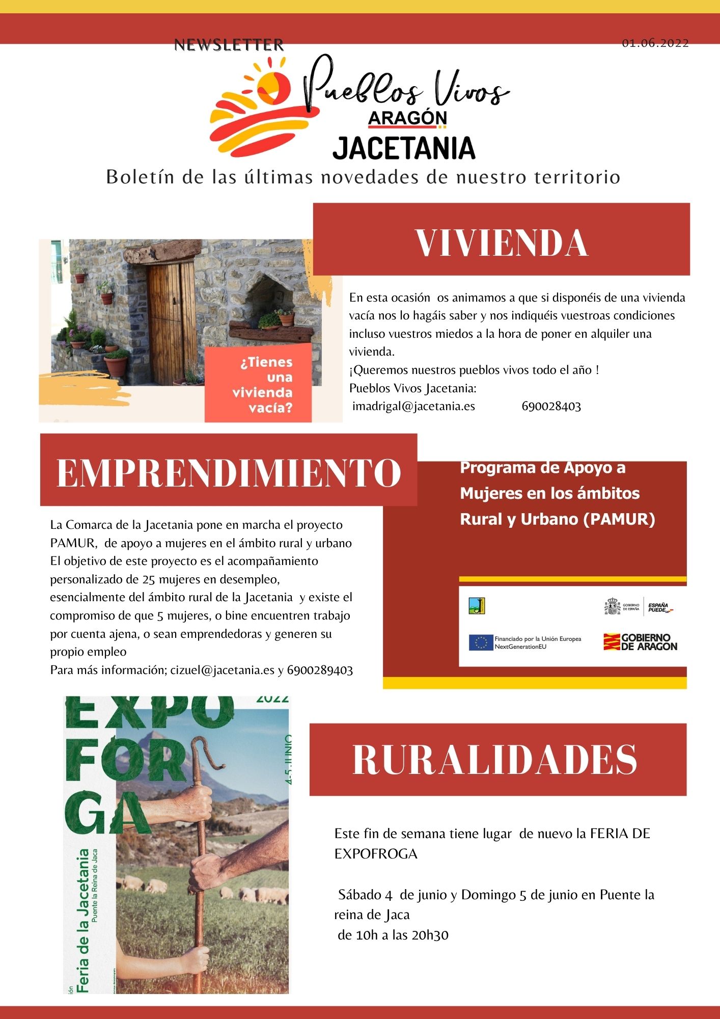 Newsletter Pueblos Vivos Jacetania