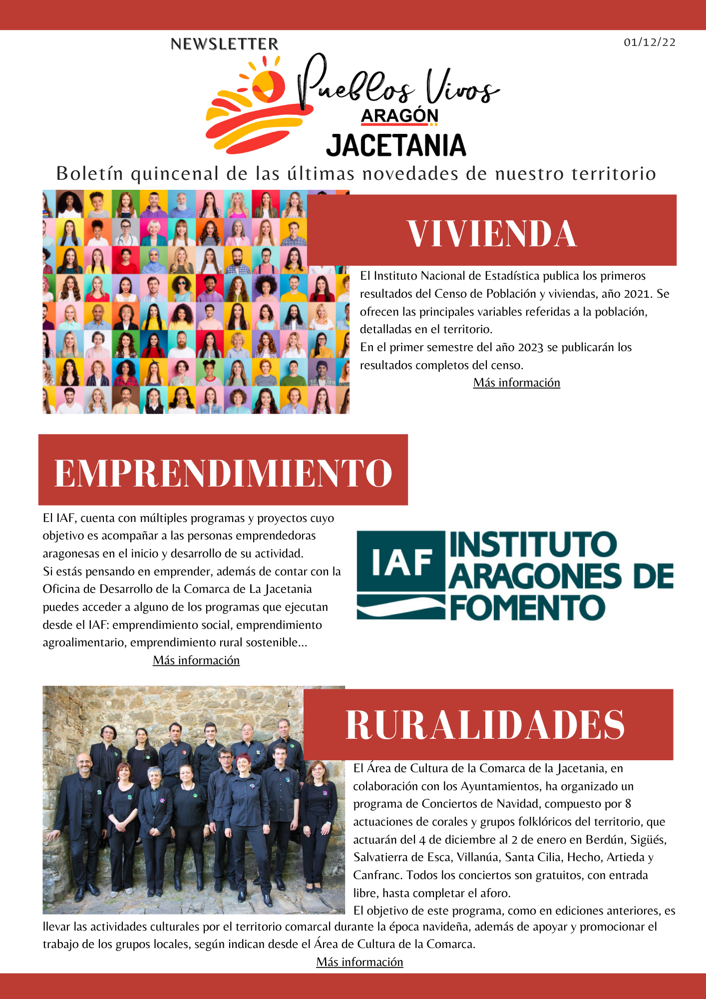 Newsletter PUEBLOS VIVOS JACETANIA