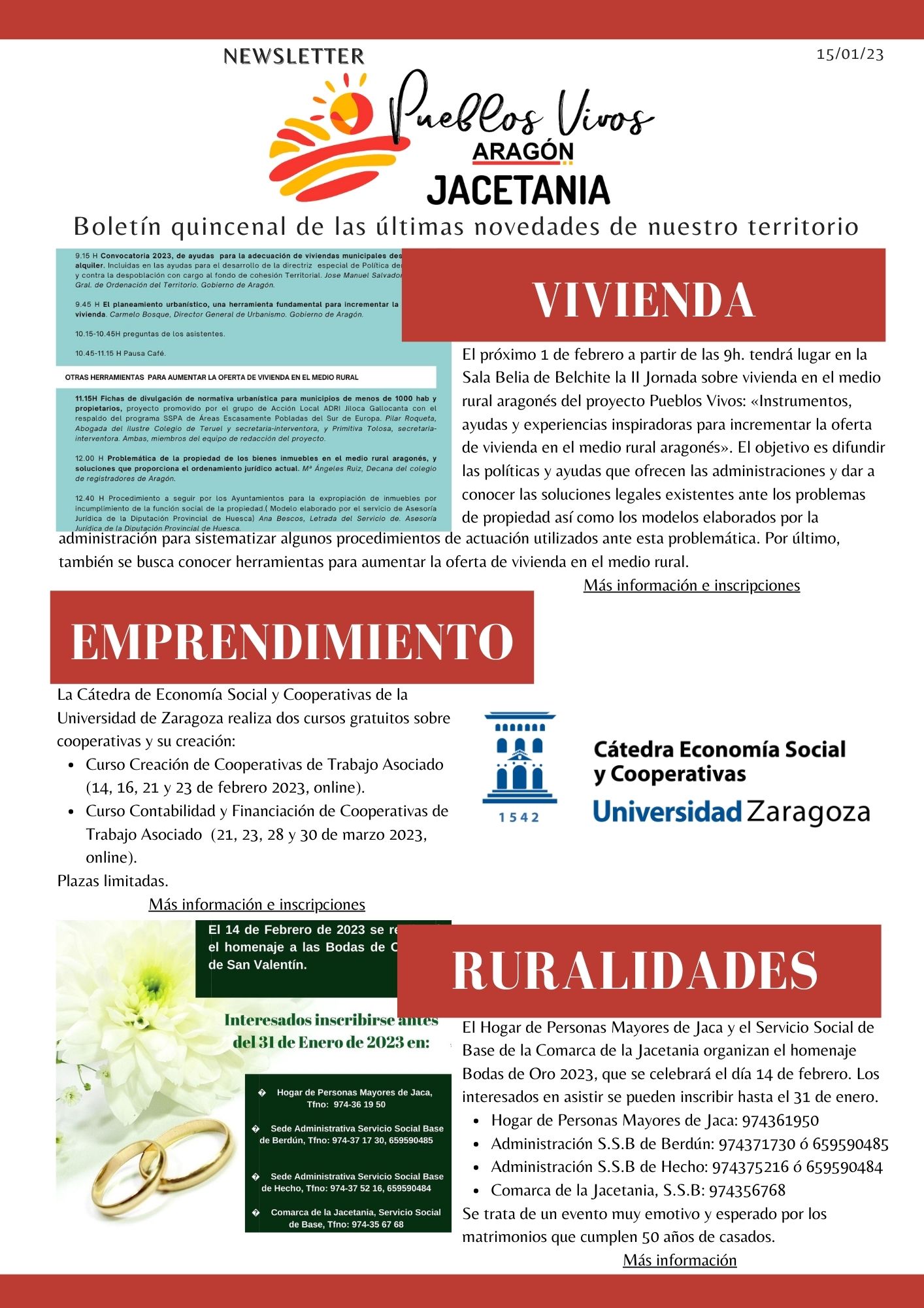 Newsletter PUEBLOS VIVOS JACETANIA