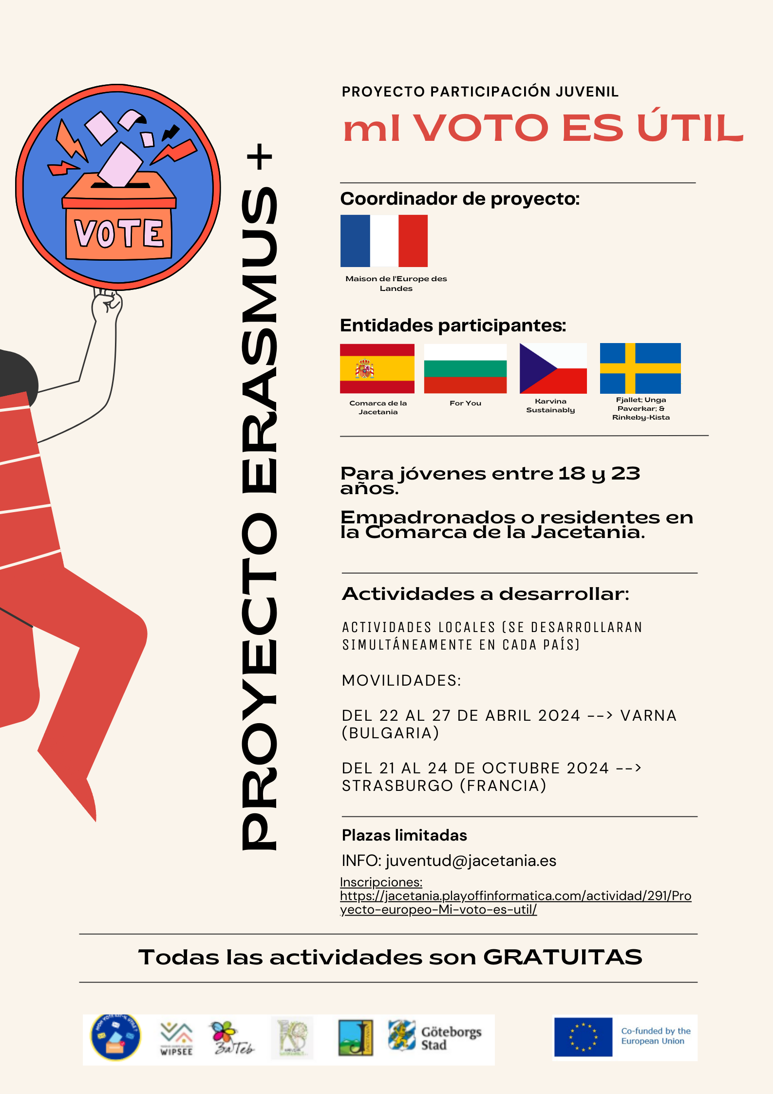 Participa en el Proyecto Erasmus+ 