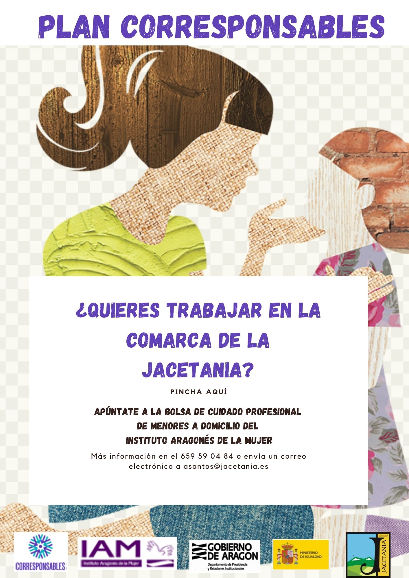 Plan Corresponsables. Bolsa de cuidado profesional de menores a domicilio