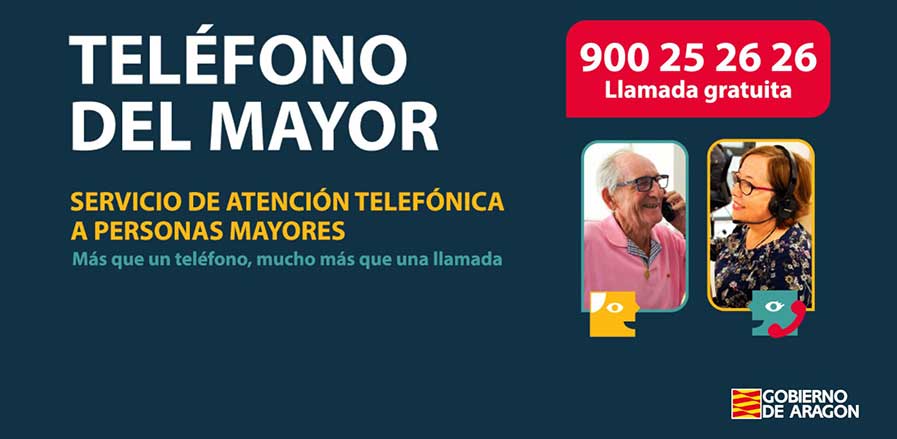 TELÉFONO DE ATENCIÓN DEL MAYOR 900 25 26 26