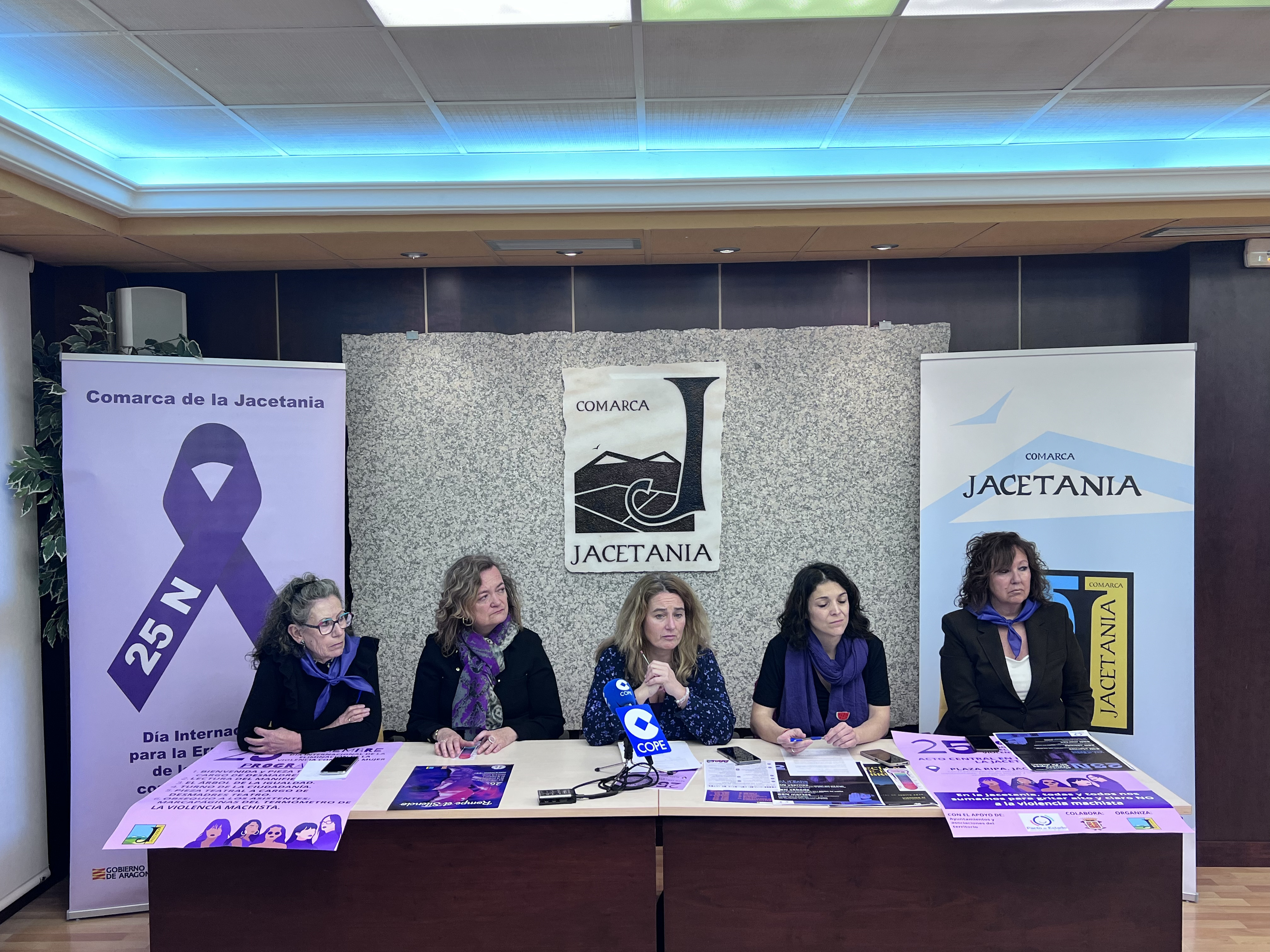 La Comarca de la Jacetania presenta los actos para el Día Internacional para la eliminación de la violencia contra la mujer