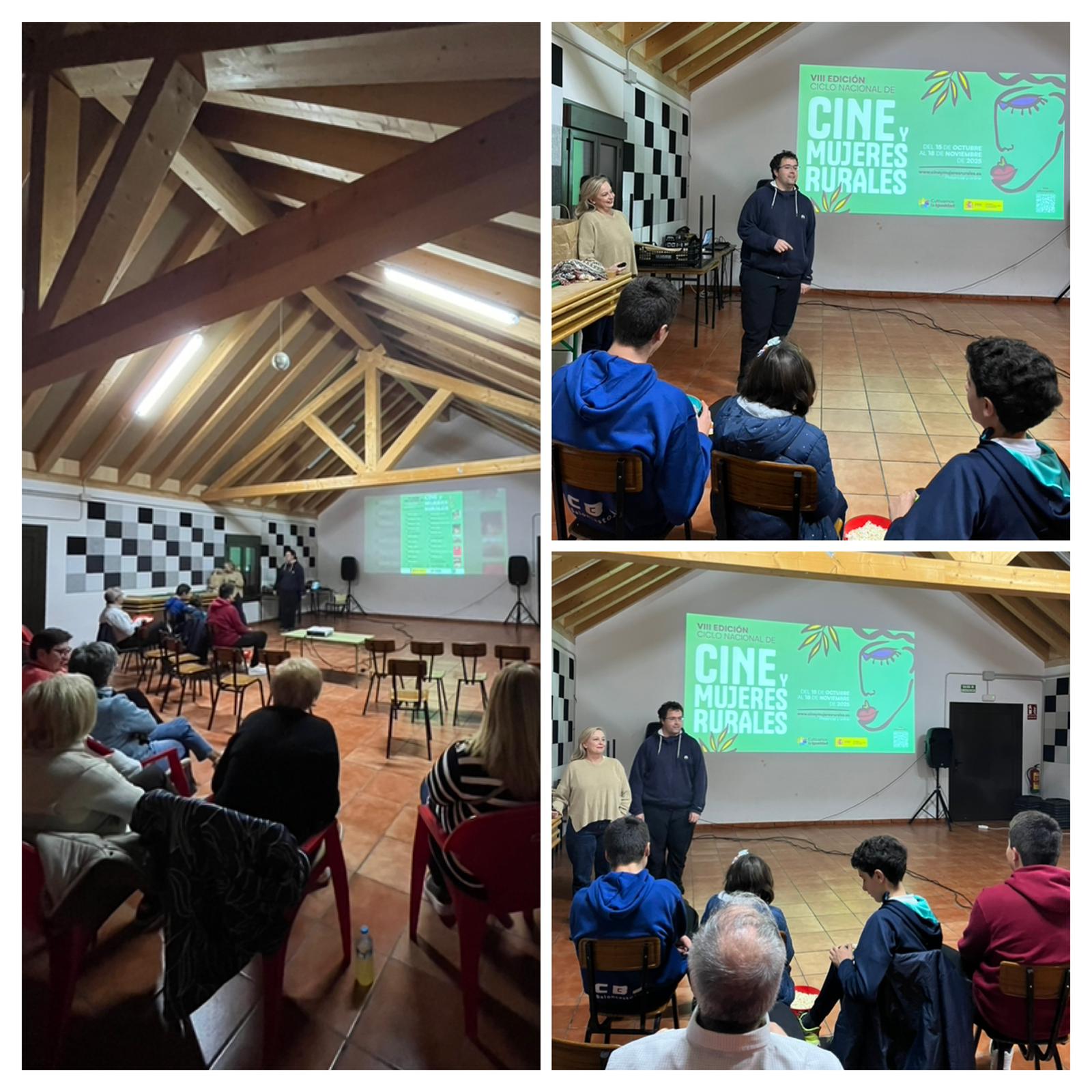 La VIII edición del Ciclo Nacional de Cine y Mujeres Rurales reúne a más de 290 asistentes en la Comarca de la Jacetania