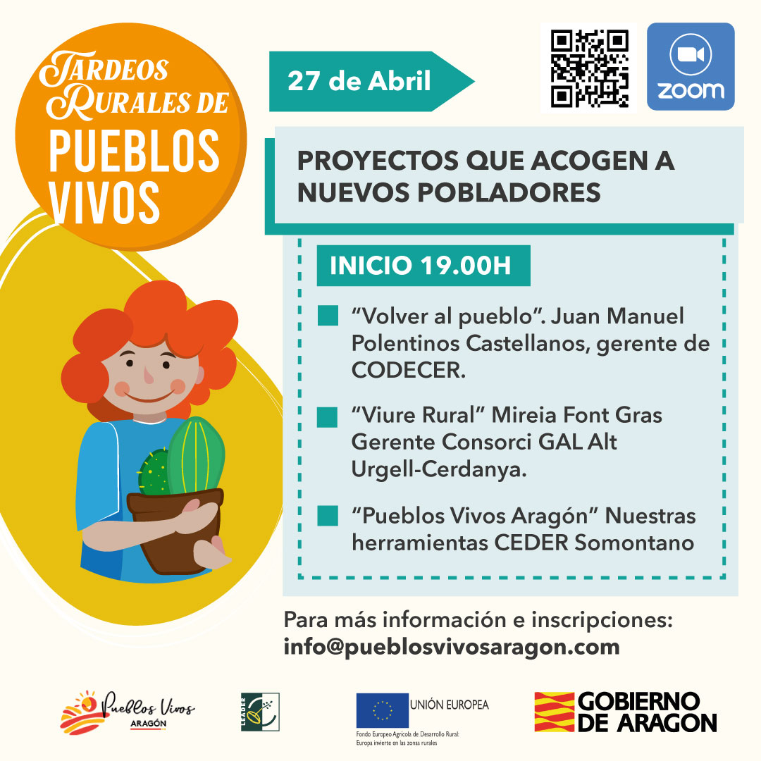 Pueblos Vivos Aragón lanza el Ciclo de Encuentro virtuales 