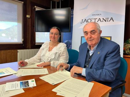 Imagen La Comarca de La Jacetania y la Cámara de Comercio de Huesca renuevan su...