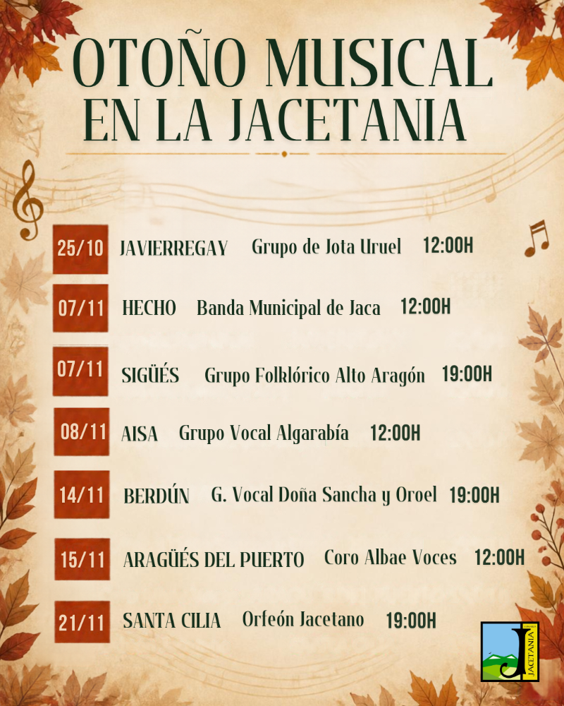 Imagen ‘Otoño Musical’: conciertos, arte y grupos del territorio